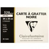 Carte à gratter noire