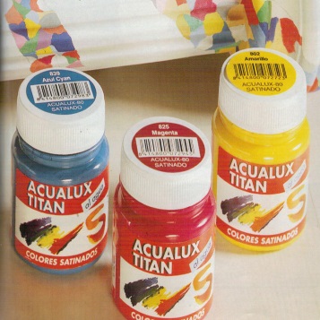 Pintura manualidades Acualux satinado 100 ml