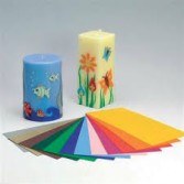 Láminas de cera para decorar velas