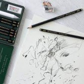 Lápiz grafito mate Faber Castell Pitt Graphite Matt