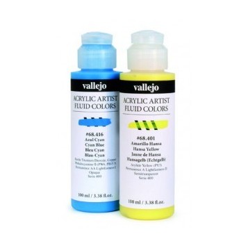 Acrílicos Vallejo Fluidos Artist extrafino 100ml