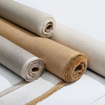 Lienzo Para Pintar En Rollo - 85 Cm Ancho X 10 M Largo - Algodón 335 Gr/m2, Grano Medio - Para Óleo Y Acrílico