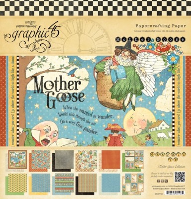 Graphic45 Papel Scrap Mother Goose Collection