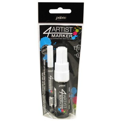 Set Dúo 4ARTIST MARKER Blanco