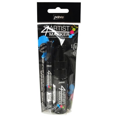 4ARTIST MARKER Set dúo Negros