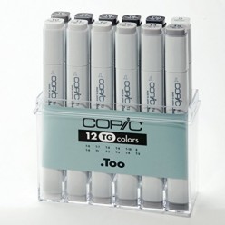 Copic Marker 12  grises Toner C20075153