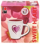 Pintura porcelana Marabu Set Sweet Heart