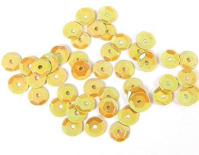 Lentejuela aurora boreale amarillo 7mm. 500gr. Z14735