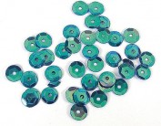 Lentejuela aurora boreale azul 7mm. 500gr. Z14734