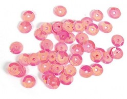 Lentejuela aurora boreale rosa 7mm. 500gr.Z14731