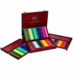 Caran d'Ache:Caja de madera 160 lápices de colores Pablo+Supracolor