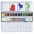 Sennelier L'Aquarelle Caja acuarelas 18 1/2 godet 6 de regalo