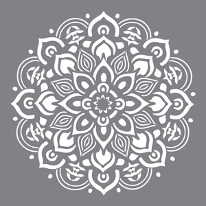 Plantilla Stencil Decoart Mandala Medio