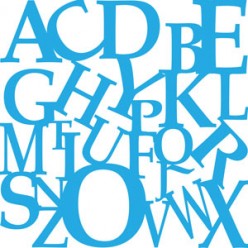 Plantilla Stencil Decoart Collage de alfabeto