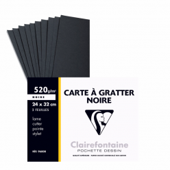 Carte à gratter noire 96800