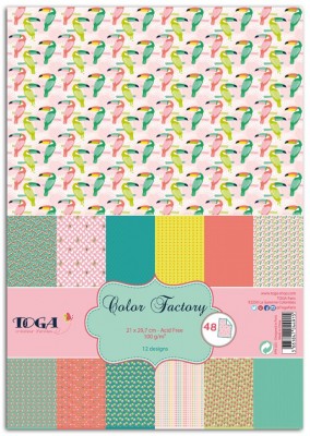 Papel Scrapbooking Toga Color Factory PPK025