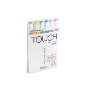 Touch Marker Brush Set 6 colores pasteles 1200616