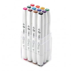 Touch Marker Brush Set 12 colors principals 1211213