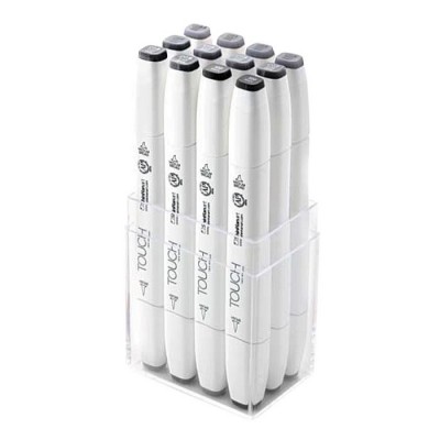 Touch Marker Brush Set 12 tonos gris frio 1211203