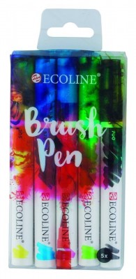 Ecoline Brush pen Set 5 marqueurs