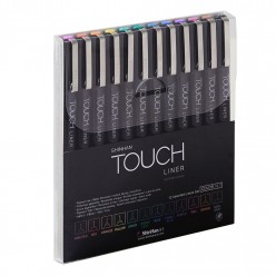 SHINHAN TOUCH LINER SET 12 MARQUEURS COLORS 0,1