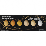 Gansai Tambi Starry Caja 6 acuarelas oro