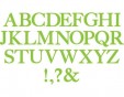 Troquel BIGZ Alfabet serif essentials by EL Smith