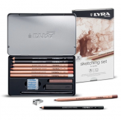Caja lápices dibujo Lyra Sketching set