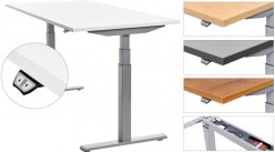 Mesa de trabajo E-Table Rocada con regulación en altura eléctrica mediante mando remoto