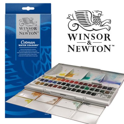 Winsor and Newton Caixa Aquarel·les Cotman 45 colors 