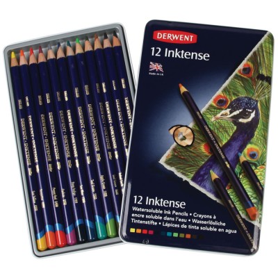 Derwent Inktense Caja 12 Lápices de color