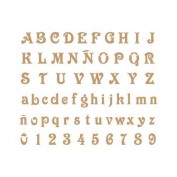 Stencil Letras 20x30 cm 1046