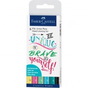 Faber Castell: Set 6 rotuladores para lettering