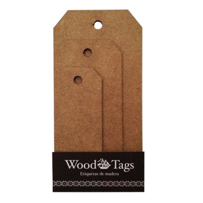 Etiquetas madera Pack 3 etiquetas