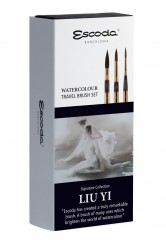 Estuche 3 pinceles acuarela de viaje LIU YI