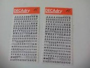Decadry Letras transferibles nº 89 2 hojas