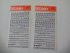 Decadry Letras transferibles nº 89 2 hojas