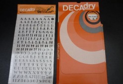 Decadry Letras transferibles nº 81 2 hojas