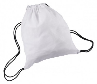 Bolsa macuto algodón con asas Blanco