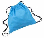 Bolsa macuto algodón con asas Azul cyan