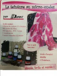 Kit teñido pintura de seda para microondas H:Dupont -Tonos rojos