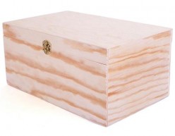 Caja de madera de pino 32x20x15 cm