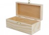 Caja de madera de pino 24x13x10 cm
