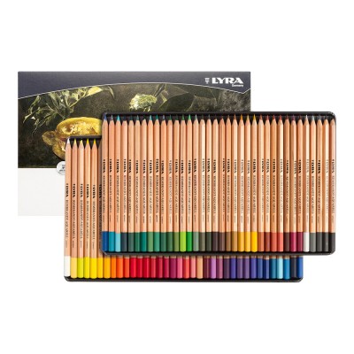 Lyra Rembrandt Caja metálica 72 lápices colores acuarelables