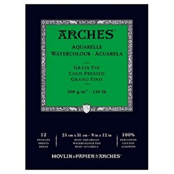 Arches Bloc Acuarela A4 12 hojas 300 gr