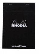 Rhodia Dot Lettering Cuaderno con puntos A4 Negra