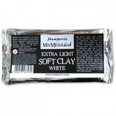 Stamperia Pasta de Modelar Soft Clay Blanca 160 gr
