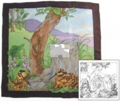 Pañuelo seda pre dibujado Woodcoks SGS 966