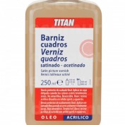 Barniz cuadros satinado Titan 250 ml.