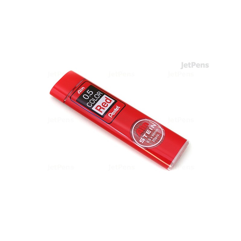 Pentel PPR-5 color rojo Minas para portaminas 